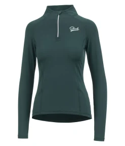 T-shirt technique zippé à manches longues Lea