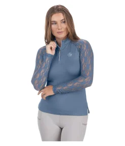 T-shirt technique zippé à manches longues Sanne