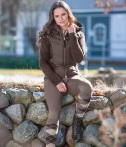 Veste bi-matière à capuche Elisa