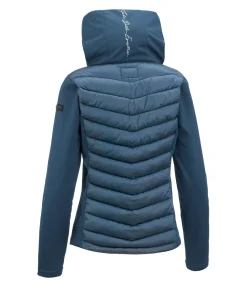 Veste d'équitation bi-matière à capuche Cora