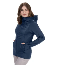 Veste d'équitation bi-matière à capuche Mara