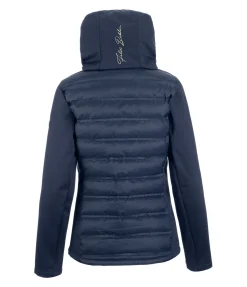 Veste d'équitation softshell bi-matière à capuche Celina