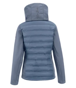 Veste d'équitation softshell bi-matière à capuche Celina