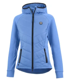 Veste stretch bi-matière à capuche Lene