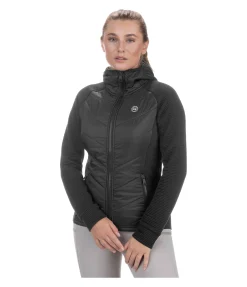 Veste stretch bi-matière à capuche Lene