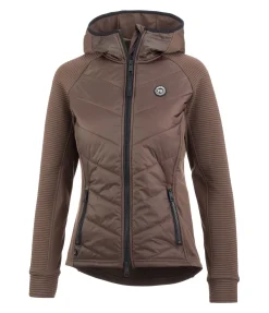 Veste stretch bi-matière à capuche Lene