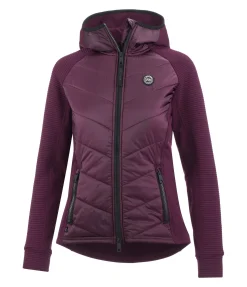 Veste stretch bi-matière à capuche Lene